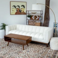 Christopher Knight Home Otto Solid Wood 44" W Coffee Table With Slatted Tabletop And Shelf -Christopher Knight Home GUEST 8664ec7d d856 4705 8dca 644fc920c4b2