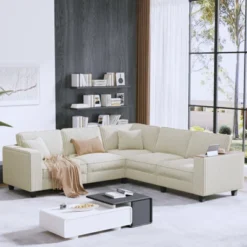 Christopher Knight Home Walter Modern 97''Corduroy L Shaped Sectional Sofa With Armrest Storage -Christopher Knight Home GUEST 871a8c46 71e9 46c8 ba9a 043b21871a12