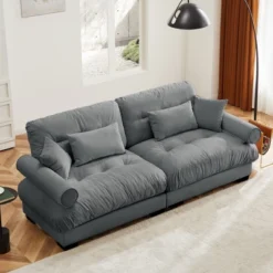 Christopher Knight Home Bernal 93.7" Modern 2 Seat Velvet Round Arm Sofa With Pillows 28 Christopher Knight Home Bernal 93.7" Modern 2 Seat Velvet Round Arm Sofa With Pillows -Christopher Knight Home GUEST 89d21b0c 72d9 4343 b672 80aef1d43628