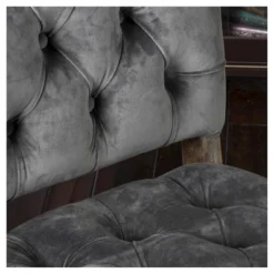 Set Of 2 Saltillo New Velvet Dining Chair Charcoal - Christopher Knight Home -Christopher Knight Home GUEST 8d12d186 eee0 4ddb aaaf 61202fa989aa