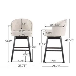 Set Of 2 30.5" Ogden Barstool - Christopher Knight Home -Christopher Knight Home GUEST 8d8341b7 7aed 40a2 81ce 0a388b1ea5cc