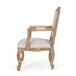 Set Of 2 Andrea French Country Wood Upholstered Dining Armchairs - Christopher Knight Home -Christopher Knight Home GUEST 8ebd2585 114a 4e94 b537 be6fbd27aec1