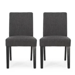 Set Of 2 Kuna Contemporary Upholstered Dining Chairs - Christopher Knight Home -Christopher Knight Home GUEST 8f9fbd58 b454 4663 9056 9f9eade7f6b5