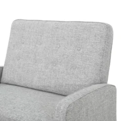 Calliope Buttoned Fabric Reclining Loveseat Light Gray Tweed - Christopher Knight Home -Christopher Knight Home GUEST 92a20a7a 50e3 46b0 8449 12b625637599