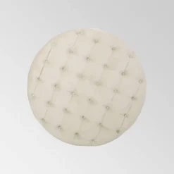 Orla Modern Glam Round Ottoman - Christopher Knight Home -Christopher Knight Home GUEST 943e99c1 c1dd 48ca 9b63 b158653e9325