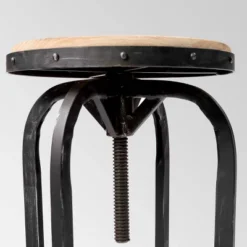 Set Of 2 Farmdale Industrial Adjustable Swivel Barstool Tan - Christopher Knight Home -Christopher Knight Home GUEST 97639b53 7d1d 437e 80ba 9ef8c2bdc508