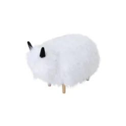 Levi Furry Yak Ottoman - Christopher Knight Home -Christopher Knight Home GUEST 97bbea4f 6767 4a25 8bcd 85eb88da3f12