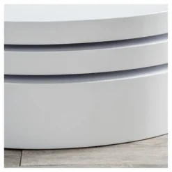 Osto Small Oval Rotatable Coffee Table: Storage, Glossy Finish - Christopher Knight Home -Christopher Knight Home GUEST 9a03e87e 55da 4a67 a286 39d5fac13b93