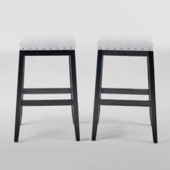 Set Of 2 Greely Farmhouse Barstools - Christopher Knight Home -Christopher Knight Home GUEST 9bb8970e bc26 4b85 a67a 3488a6920d8d