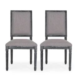 2pk Regina French Country Wood Upholstered Dining Chairs - Christopher Knight Home 28 2pk Regina French Country Wood Upholstered Dining Chairs - Christopher Knight Home -Christopher Knight Home GUEST 9ca68043 84c6 4e36 8d20 107a7e9c634b