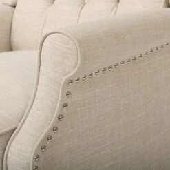 Set Of 2 Walter Contemporary Tufted Fabric Press-Back Recliners Beige - Christopher Knight Home -Christopher Knight Home GUEST a0c564a6 b836 472e 8dc9 642c0829753e