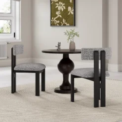 Christopher Knight Home Astura Iron Frame Upholstered Dining Chairs (Set Of 2) -Christopher Knight Home GUEST a1144c92 73fa 4376 ac22 4ed4679e4997