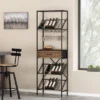 Boster Boho Industrial 21 Bottle Floor Wine Rack With Storage Natural/Black - Christopher Knight Home -Christopher Knight Home GUEST a2e7dbe0 3700 46e2 b0c2 ae70cde1ab47