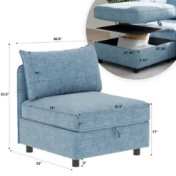 Christopher Knight Home Alvis Modular Chenille Storage U-Sofa -Christopher Knight Home GUEST a2efa50e 8950 4d28 8d6d f03c9e6748c4