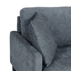 Malverne Contemporary 3 Seater Fabric Sofa With Accent Pillows Charcoal/Dark Brown - Christopher Knight Home -Christopher Knight Home GUEST a6146a32 7bb1 45b6 b7a7 447112941458