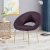 Pincay Modern Glam Velvet Accent Chair - Christopher Knight Home -Christopher Knight Home GUEST a67754e3 23c4 400f bde8 daa1d2e6c06d