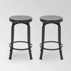 Set Of 2 Skyla Modern Industrial Swivel Counter Height Barstool - Christopher Knight Home -Christopher Knight Home GUEST a73d5f1a 0f8d 4b1b 9e38 1537e96ff493
