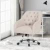 Barbour Tufted Home Office Chair With Swivel Base - Christopher Knight Home -Christopher Knight Home GUEST a7ebbf2f da59 4a21 8ba5 7a93c7facafa