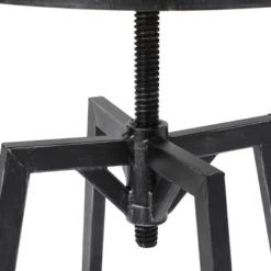 Set Of 2 Alanis Modern Industrial Firwood Adjustable Height Swivel Barstools Natural/Black Brushed Silver - Christopher Knight Home -Christopher Knight Home GUEST a945a8da e955 45d0 a70b ed2eb06d4381