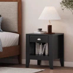 Industrial End Side Table Storage Space With Faux Wood-Christopher Knight Home -Christopher Knight Home GUEST a962312b 8b67 4b33 8347 651ca4d85b86