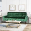 Hertford Tufted Velvet Sofa Emerald - Christopher Knight Home -Christopher Knight Home GUEST ab85c554 4194 4b14 b8cd 32016d0661e7