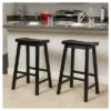 Set Of 2 29" Pomeroy Saddle Barstool Black - Christopher Knight Home -Christopher Knight Home GUEST abdf2957 8846 4934 8b60 7c974c82d9f6