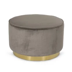 Croton Modern Glam Velvet Swivel Ottoman - Christopher Knight Home -Christopher Knight Home GUEST b04d3ffc 483a 4ec8 a5f0 8d8f4c2e322b