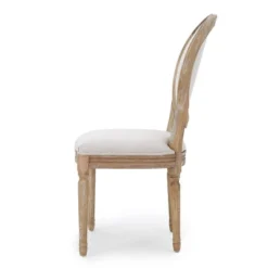Set Of 4 Phinnaeus French Country Fabric Dining Chairs Beige/Natural - Christopher Knight Home -Christopher Knight Home GUEST b1354692 6859 4028 817b e0ffbe800604