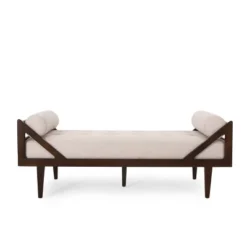 Rayle Contemporary Tufted Chaise Lounge With Rolled Accent Pillows - Christopher Knight Home -Christopher Knight Home GUEST b456b97c 74ca 4442 9652 2be76ccd6315