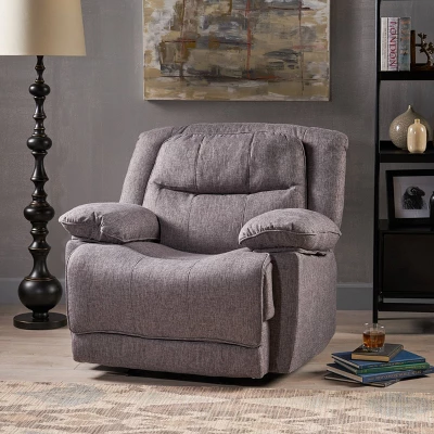 Estrada Contemporary Glider Recliner Charcoal Tweed - Christopher Knight Home 3 Estrada Contemporary Glider Recliner Charcoal Tweed - Christopher Knight Home
