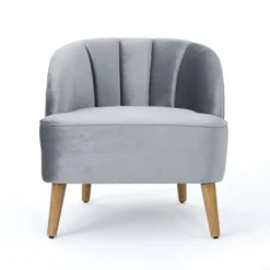 Amaia Modern New Velvet Club Chair - Christopher Knight Home -Christopher Knight Home GUEST b7ca7d6b 327b 4367 b5d6 c59554de55e2