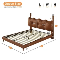 Christopher Knight Home Calka Modern Faux Leather Upholstered Coffee Bed With Headboard -Christopher Knight Home GUEST b8b069d0 9b80 43e1 913f 5738da6373c7