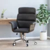 Cannonade Mid Century Modern Swivel Office Chair Black/Gray - Christopher Knight Home -Christopher Knight Home GUEST b8d7afbf dd38 4633 8664 7e81f3b967ac