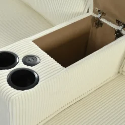 Christopher Knight Home Dave Reversible Corduroy L-Shaped Sofa With Cup Holders And Storage -Christopher Knight Home GUEST b9c9190f 07fa 4cab 90cd 734c64bf7d38