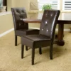 Taylor Bonded Leather Dining Chair Set 2ct - Christopher Knight Home
