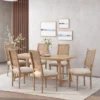 Christopher Knight Home Brownell French Country Wood And Cane Upholstered Dining Chairs (Set Of 6) -Christopher Knight Home GUEST bb022398 91bf 466c 819f 191dc06c6693