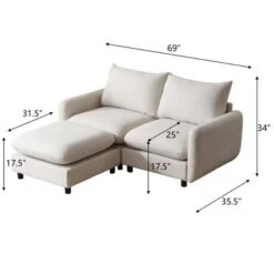 Christopher Knight Home Acker 3 Pieces Modern Upholstered Sectional Sofa Set, White 11 Christopher Knight Home Acker 3 Pieces Modern Upholstered Sectional Sofa Set, White -Christopher Knight Home GUEST c4cba7e7 7234 4bdd 937c 4d8feee71528