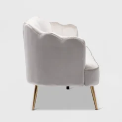 Reitz Modern Glam Velvet Channel Stitch 3 Seater Shell Sofa - Christopher Knight Home -Christopher Knight Home GUEST c5421ab3 3407 4fb4 8620 8e8e41e591b5