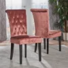Set Of 2 Venetian New Velvet Tufted Dining Chair - Christopher Knight Home -Christopher Knight Home GUEST cda9330d c7eb 4737 94f1 8fb66bc92ee2