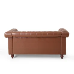 Brinkhaven Contemporary Button Tufted Loveseat With Nailhead Trim - Christopher Knight Home -Christopher Knight Home GUEST cec35a5c 1f5a 4584 b64c b3a8867ca8a4