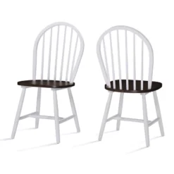 Set Of 2 Declan Farmhouse High Back Dining Chair - Christopher Knight Home -Christopher Knight Home GUEST cfc3d3ec 2f6a 4ac6 9ada b96170e2668e