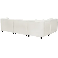 Christopher Knight Home Isolde Contemporary 104" 4-Seater L-Shaped Boucle Upholstery Curved Sectional Sofa -Christopher Knight Home GUEST d0c9d063 15f6 4f1a 838c 88abc7095ab0