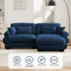 Christopher Knight Home Alger 93.7" Oversized Velvet L-Sectional Sofa With Ottoman -Christopher Knight Home GUEST d2e8a270 3269 4e93 888b 15d6b770fbc0