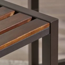 Set Of 2 Lilith Acacia Barstools Dark Brown - Christopher Knight Home -Christopher Knight Home GUEST d4317027 c0ee 4dc7 bd45 25e2df06338a