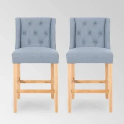 Set Of 2 Landria Button Tufted Wingback Counter Height Barstools - Christopher Knight Home -Christopher Knight Home GUEST d8c9d8f5 dac2 4f93 add9 b01bcbb09a8e