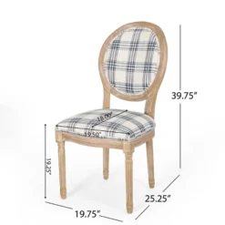 Set Of 2 Phinnaeus French Country Fabric Dining Chairs - Christopher Knight Home -Christopher Knight Home GUEST da403032 fb7f 412c b77c e4bcdec8d427