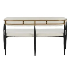 Christopher Knight Home Ingrid Modern Iron Frame Upholstered 55" Loveseat With Open Curved Back -Christopher Knight Home GUEST da493791 7531 4d9d bfa8 d7822b10cae5