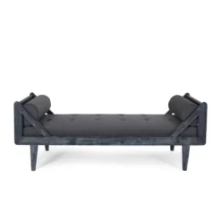 Zentner Rustic Tufted Double End Chaise Lounge With Bolster Pillows - Christopher Knight Home -Christopher Knight Home GUEST dbbe28bf 0cc3 4789 8bfb 0a5f43f88073