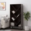 65" Bucy Modern Industrial 6 Shelf V Bookcase Dark Gray/Black - Christopher Knight Home -Christopher Knight Home GUEST de1f531d 4f47 4bfd b989 9f7a68013da3