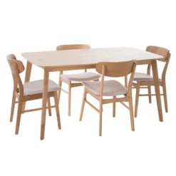 5pc Lucious 60" Dining Set - Christopher Knight Home -Christopher Knight Home GUEST dece7c67 49f6 405d 8c82 998deedced72